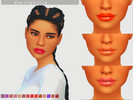 Sims 4 — Eva lipstick v1 by lucysim300 — - a lipstick - 14 swatches, naturals, strong & bright colors - or women -
