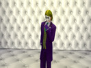 Sims 4 — Joker Suit  by SkullChain21 — 1 Swatch Base Game Compatible Suit ONLY Face Paint,Gloves and Hair not Included
