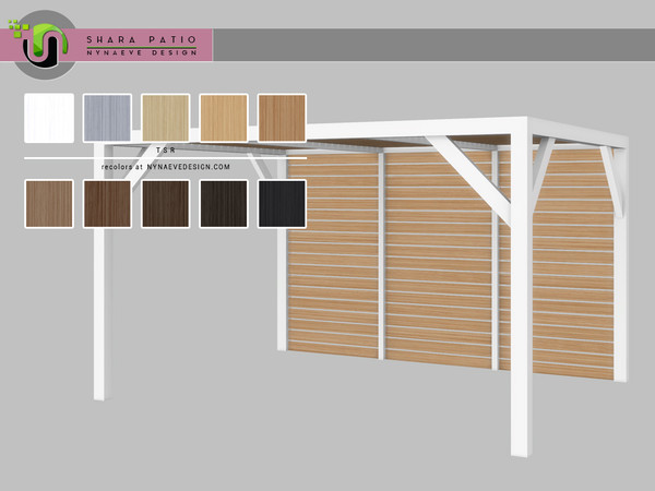 Sims 4 — Shara Pergola - Closed by NynaeveDesign — Shara Patio - Pergola - Closed Found under: Decor - Miscellaneous
