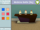Sims 4 — Medicine Bottle (Big) by JemmaP — New Medicine Bottle Mesh made in Blender 2.80 by myself. This is part of a