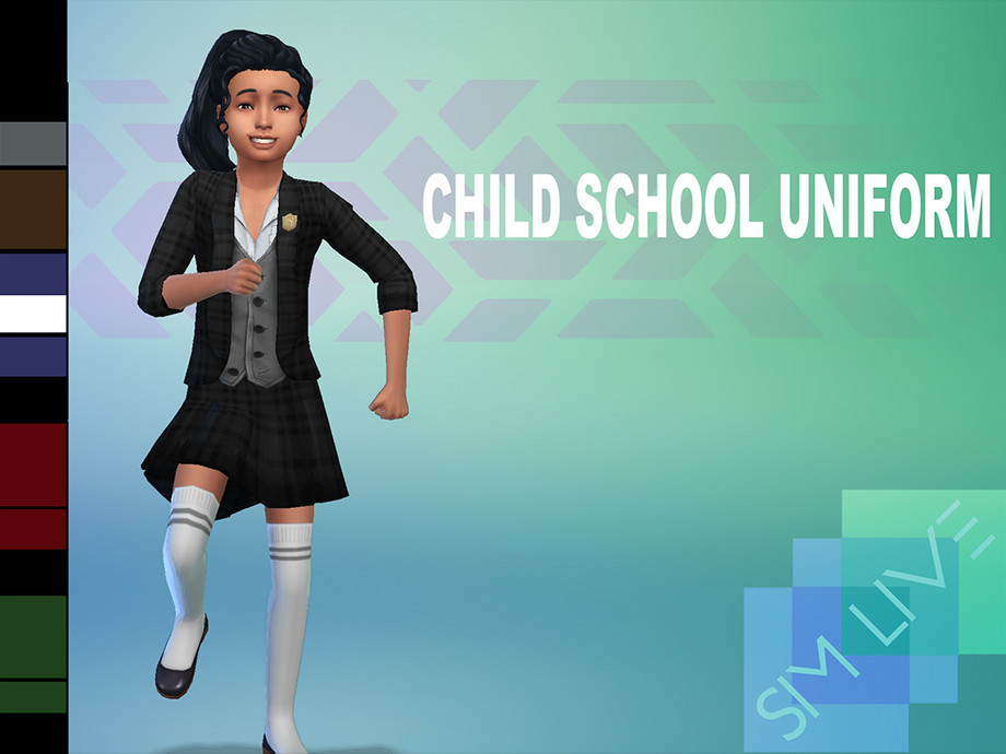 The Sims Resource Child School Uniform