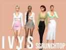 Sims 4 — Scrunch Top by I_V_Y_S — YA/A/Teen 11 Colors No Recoloring