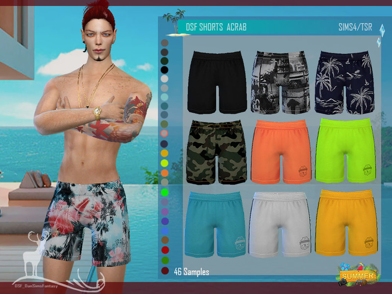 The Sims Resource - DSF SHORTS ACRAB
