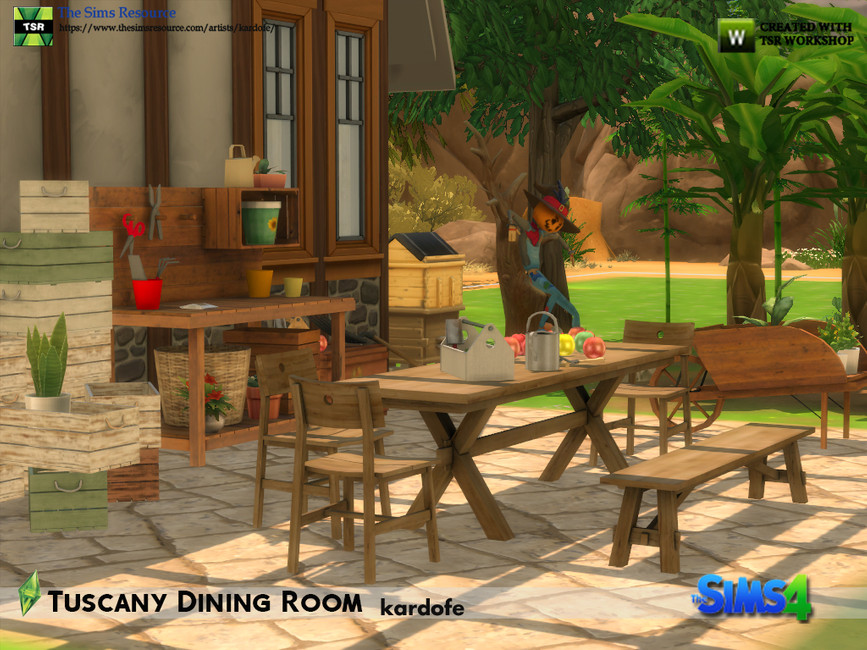 The Sims Resource - kardofe_Tuscany Dining Room