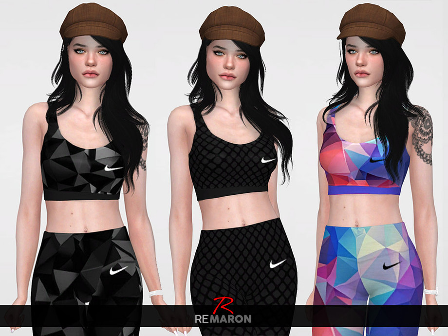 The Sims Resource - Sport Nike Top for Women 01