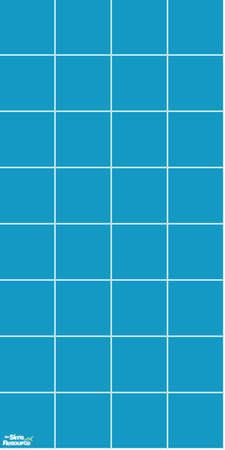 Sims 2 — Turquoise Wall Tile by totobug4 — 