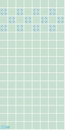 Sims 2 — Stix Tile Set - Aqua Wall by s00z — 