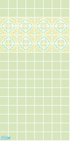 Sims 2 — Irene Tile Set - Mint Wall by s00z — 