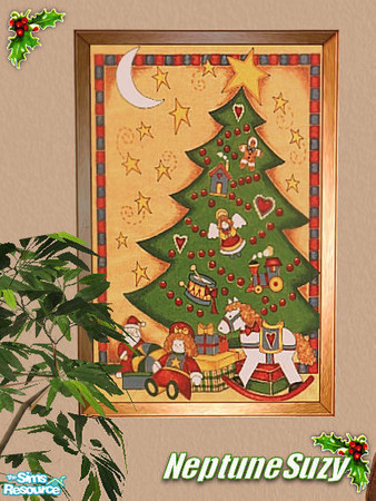 Sims 2 — NSC Painting  - Christmas 7 by Neptunesuzy — 