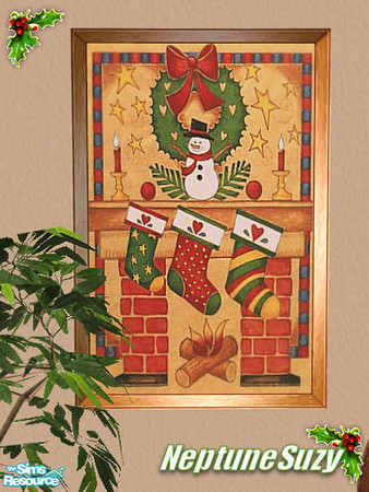 Sims 2 — NSC Painting  - Christmas 1 by Neptunesuzy — 
