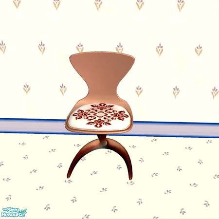 Sims 2 — Peaches and Cream Dining Chair by Raveena — Part of the Peaches & Cream kitchen.