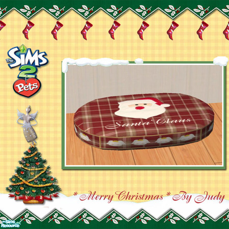 Sims 2 — Judy Xmas Pet Pillow - RC04 by judyhugsnoopy — Buy a xmas pet pillow for your lovely pet :) You must need to