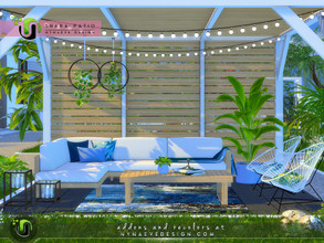 Sims 4 — Shara Patio I by NynaeveDesign — Transform your sim's patio into a second living room with this wide range of