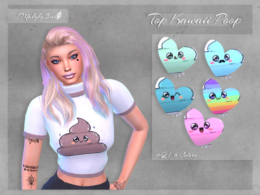 The Sims Resource Top Kawaii Poop