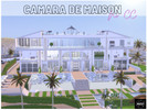 Sims 4 — Camara de Maison - No CC by XxReefxX — This hilltop mansion is a classic take of a modern house yet it does not