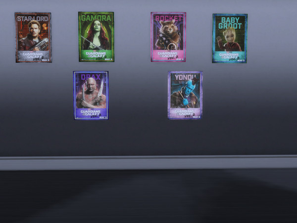Sims 4 — Guardians of the galaxy vol. 2 - posters by nikeee120 — Posters for fans guardians of the galaxy. I hope you