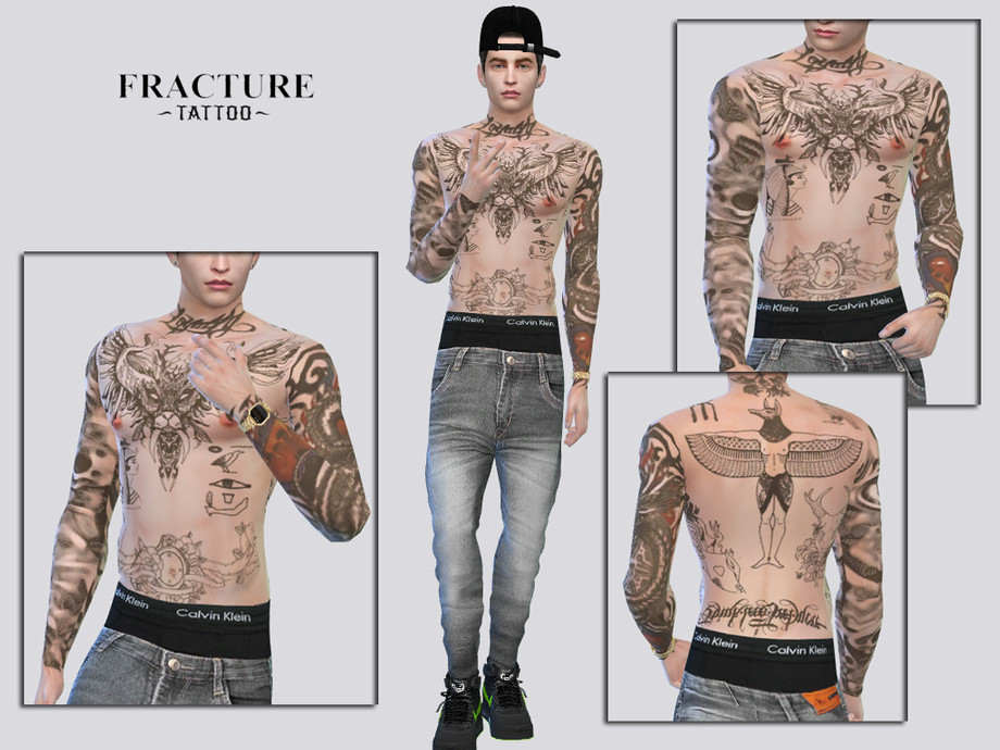 My Sims 4 Blog Tattoos for Males by Sashas93