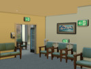 Sims 4 — Directional Exit Sign by SamReturned — Get to Work Exit Sign re-skinned with more directions and no entry sign