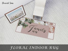 Sims 4 — [Dearish Sims] Floral Indoor Rug by Dearish — 6 Floral Indoor Rugs Collection (2x1) Dearish Sims | Creations