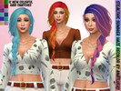 Sims 4 — Stealthic // Summer Haze(Female Hair) // Vibrant Recolors by PirateQueenAna — 12 new swatch colors created to