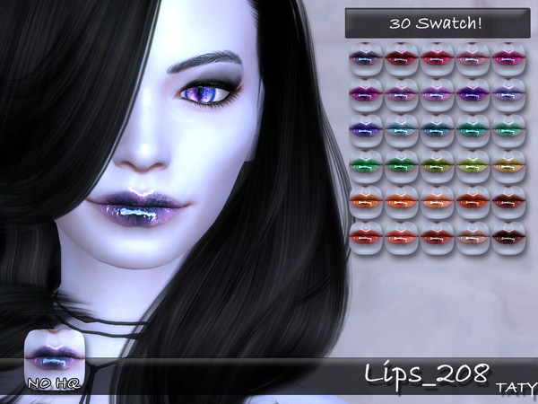 Sims 4 — [Ts4]Taty_Lips_208 by tatygagg — - Female, Male - Human, Alien - Teen to Elder - Hq Compatible