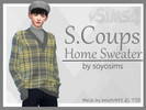 Sims 4 — S.Coups Home Sweater - Mesh needed by soyosims — Turtleneck + sweater combination re-colour, inspired by the one