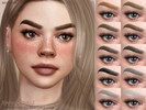 Sims 4 — Eyebrows NB12 by MSQSIMS — - 10 Swatches - All Ages - Female/Male - Base Game - HQ Mod Compatible - Custom