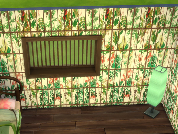 Sims 4 — Japanese Garden Wallpaper by INFAMOUSSIMS18 — Enrich your Sims' life with this beautiful Japanese Wallpaper