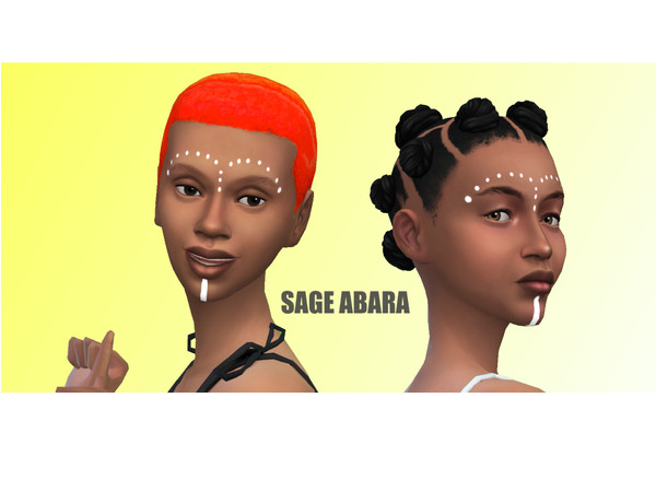 Sims 4 — African Face Paint 1 by sageabara — This is a few simple african face paint designs. *3 Designs *They are in