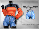 Sims 4 — Clothes SET-77 (DENIM SHORT) BD298 by busra-tr — 10 colors Adult-Elder-Teen-Young Adult For Female Custom