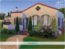 Sims 4 — Magnolia - a small family home [Legacy Edition] - minor cc by Pupke1979 — Build in a modern Spanish