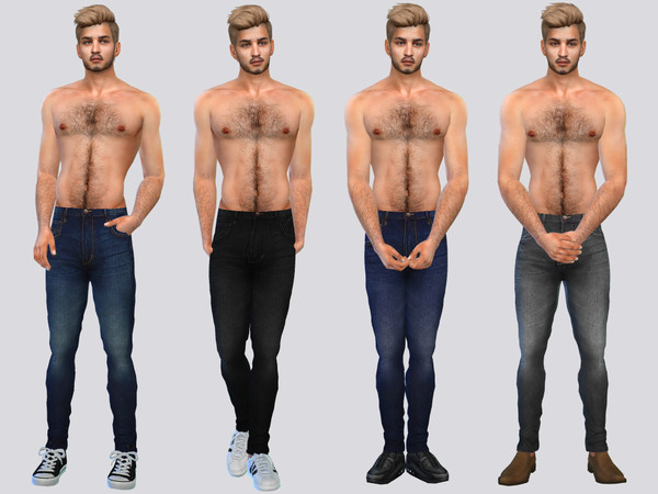 The Sims Resource - Nine Denim Jeans