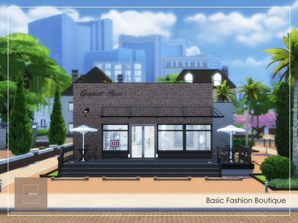 Sims 4 — Basic Fashion Boutique NoCC by arlaney — Basic Fashion Boutique is a perfect spot for your shopaholic sims.