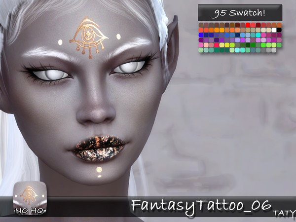 Sims 4 — [Ts4]Taty_FantasyTattoo_06 by tatygagg — - Female, Male - Human, Occult - Toddler to Elder - Hq Compatible -