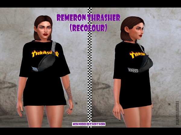 Sims 4 — Remeron Thrasher - Recolour - Need mesh by ZS27 — This is my first recoloring. I was looking for content of this