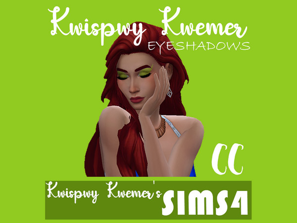 Sims 4 — Green base eyeshadow - Kwispwy Kwemer by Kwispwy_Kwemer — Green base eyeshadow, works with all packages. Follow