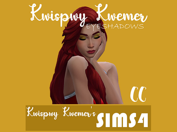 Sims 4 — Yellow base eyeshadow - Kwispwy Kwemer by Kwispwy_Kwemer — Yellow base eyeshadow, works with all packages.