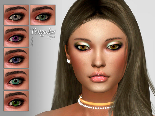 Sims 4 — Tengoku Eyes N6 by Suzue — Updated (2020) -30 Swatches -Facepaint Category -For all Ages and Genders -HQ