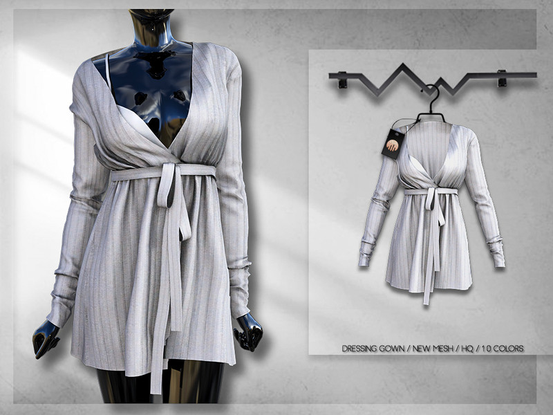 CHANEL BATHROBE “3 RECOLORS” for woman - The Sims 4 Download -  SimsDomination