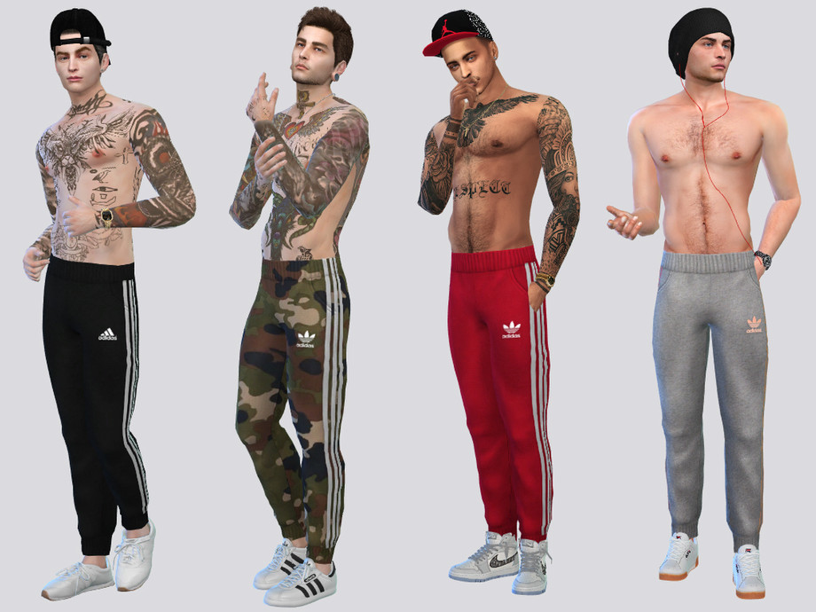 Sims Resource - ADIDAS Jogger Pants