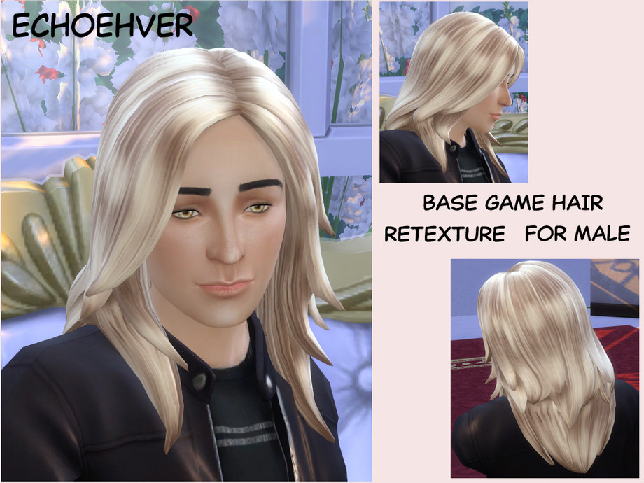 The Sims Resource - Echoehver Male Rocker Hair Recolor