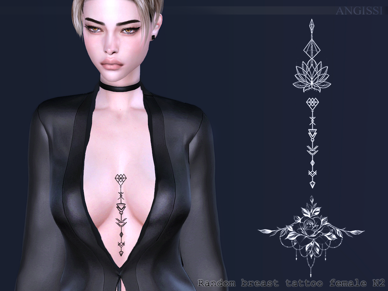 The Sims Resource - Random breast tattoo female N2