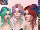 Sims 4 — WINGS-OS0514(Female Hair) // Vibrant Recolors by PirateQueenAna — 12 new swatch colors created to give your sim