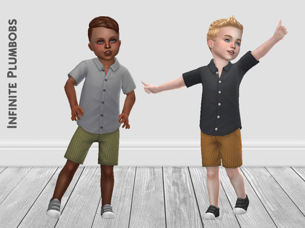 The Sims Resource - IP Toddler Corduroy Shorts