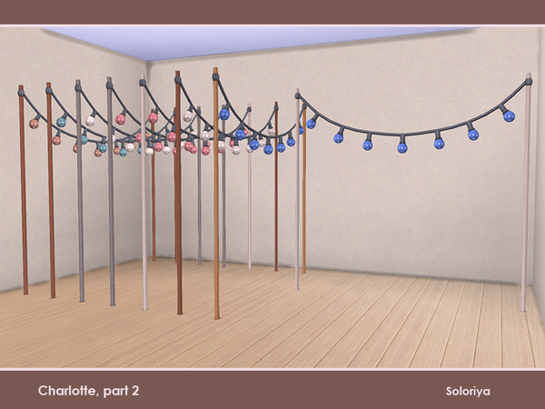 Sims 4 — Charlotte, part 2. Decorative Lanterns, x3 by soloriya — Decorative lanterns, x3 size. Part of Charlotte part 2