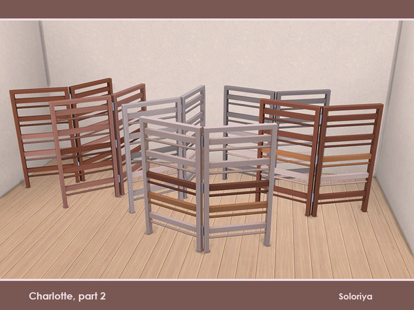 Sims 4 — Charlotte, part 2. Divider B by soloriya — Wooden divider. Part of Charlotte part 2 set. 6 color variations.