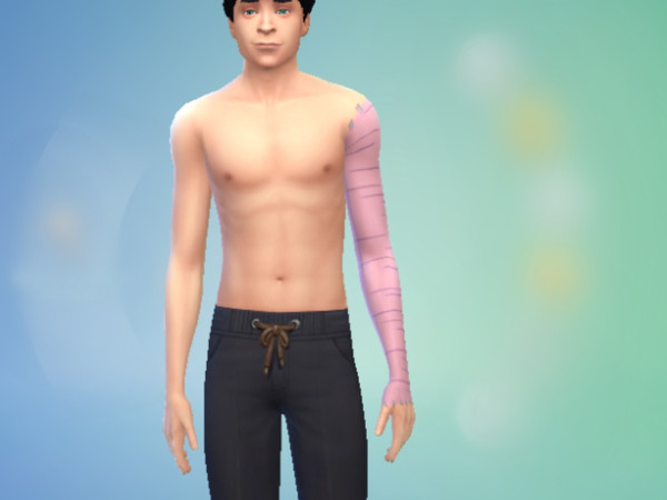 Sims 4 — Dabi left arm by robin-exe — Arm of Dabi of Boku no Hero Academia, it has staple detalis