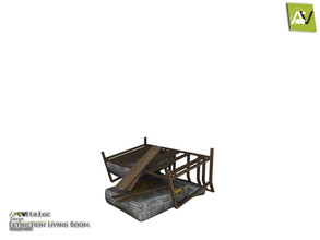 Sims 3 — Extinction Unusable Broken Seat Double by ArtVitalex — - Extinction Unusable Broken Seat Double -