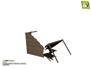 Sims 3 — Extinction Unusable Broken Dining Table by ArtVitalex — - Extinction Unusable Broken Dining Table -