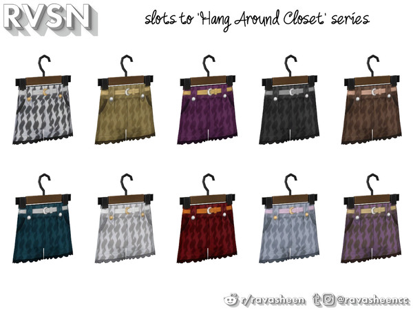 Sims 4 — Clothes Minded - Shorts by RAVASHEEN — When your clothes cost as much as a small army it would be a crime NOT to